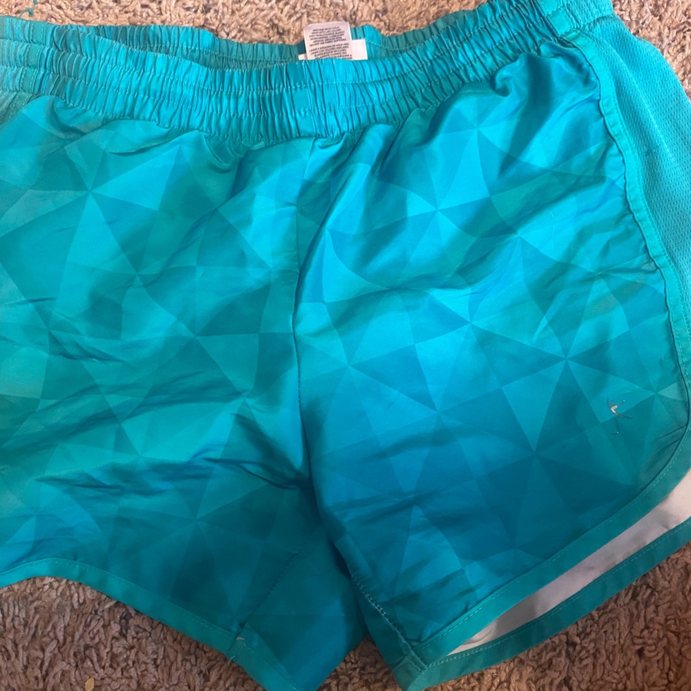 Blue athletic shorts
